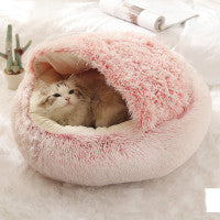 Discover the Ultimate Comfort with Our 2 In 1 Plush Pet Bed House
