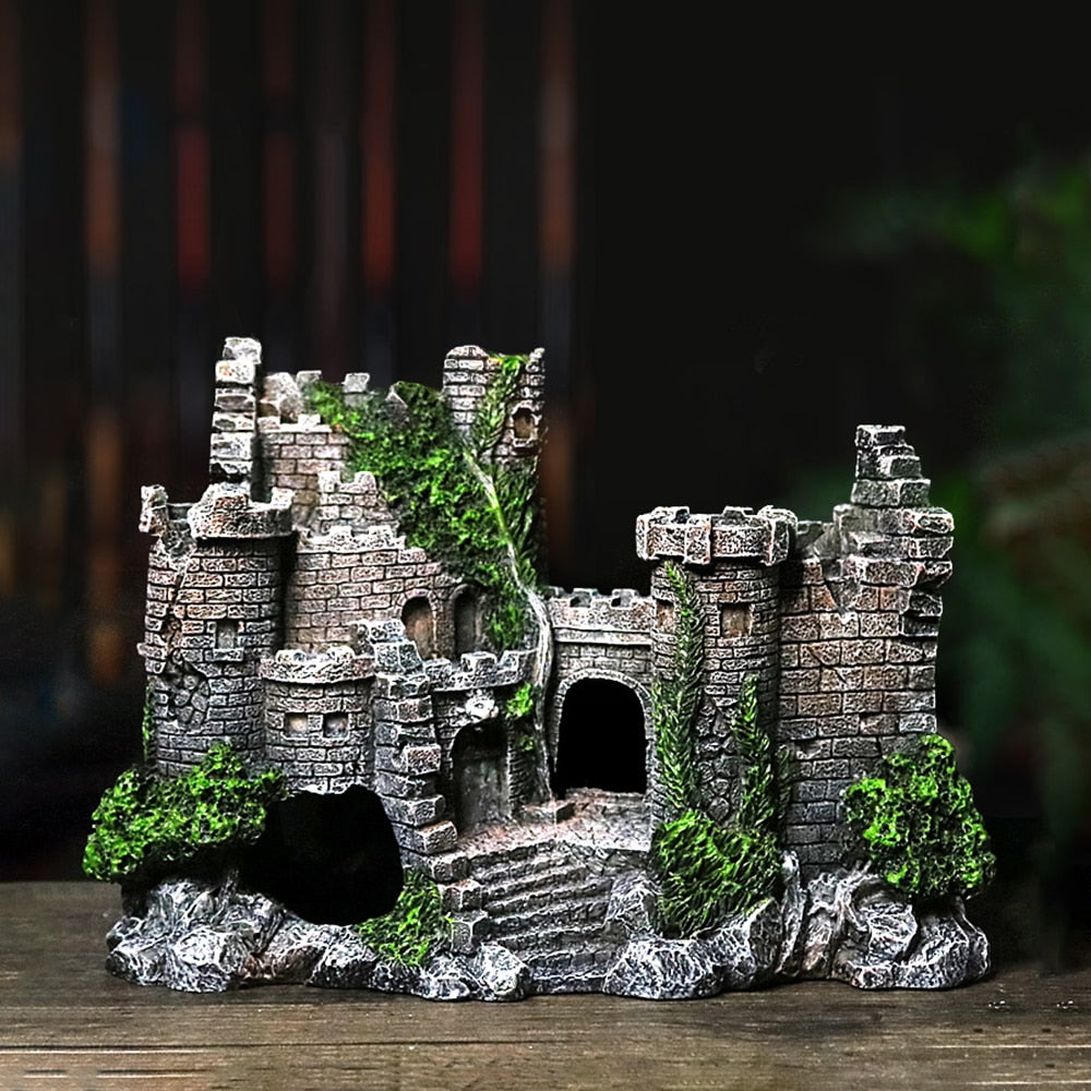 Transform Your Aquarium with Our Aquarium Resin Castle Decoration Ornament