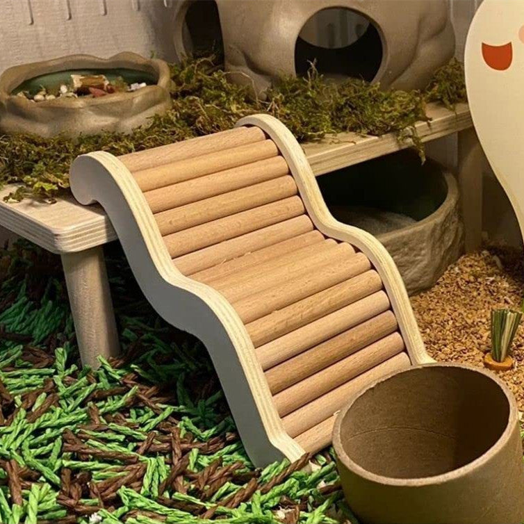 Enhance Your Hamster's Habitat with Our Wooden Cage Accessories